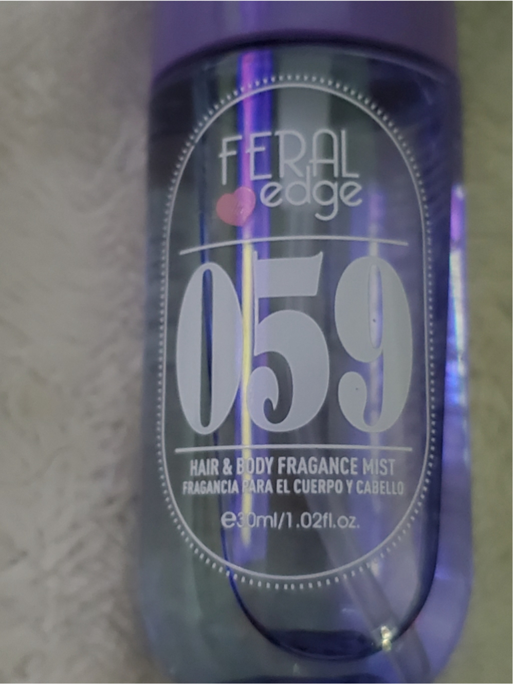 #059 Feral Edge Hair & Body Fragrance Mist keychain